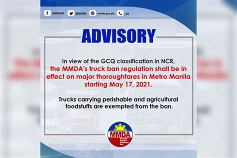 cabuyao laguna truck ban|MMDA restores truck ban .
